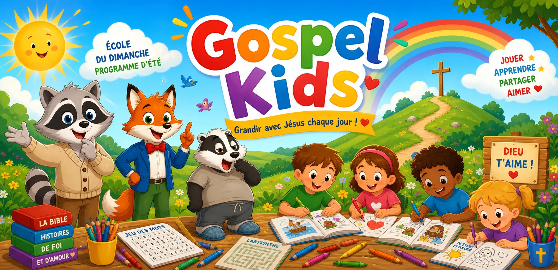 Carnet d'été Gospel Kids 2026 : BD et jeux pour les vacances