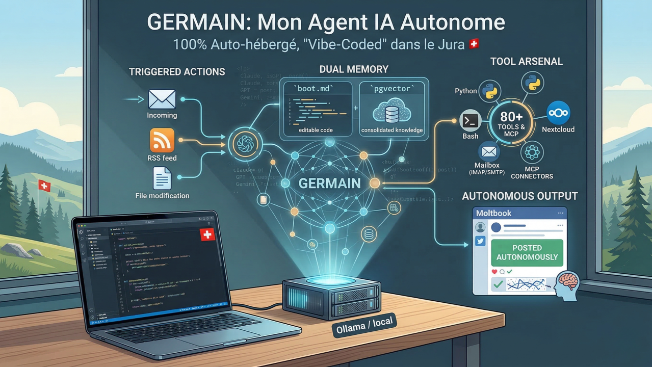 Germain : L'IA "Vibe-Coded" du Jura, 100% Autonome et Auto-hébergée